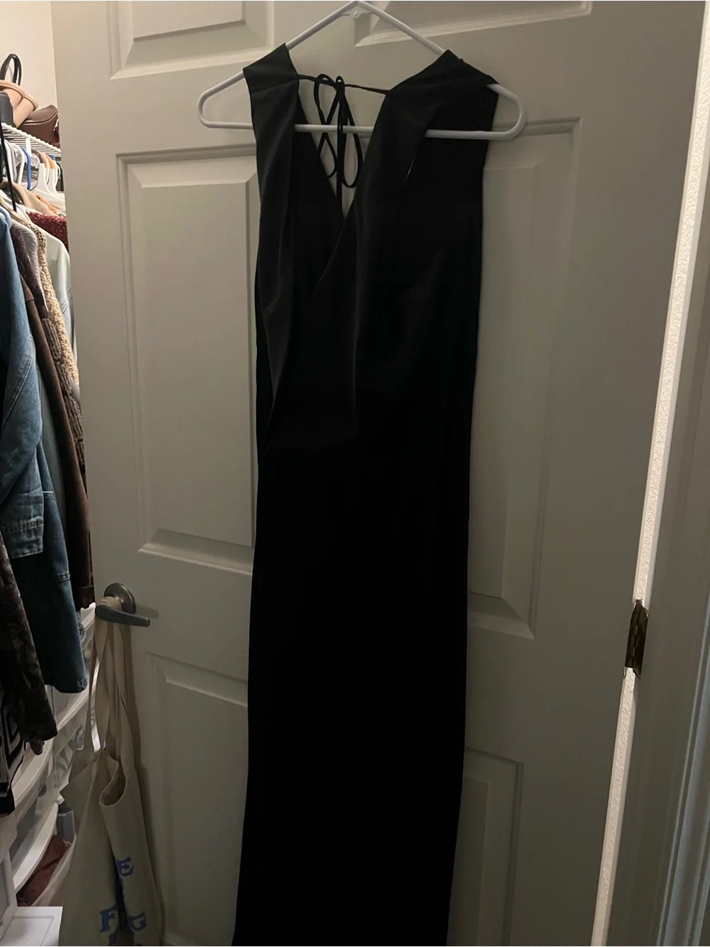 Abercrombie Cowl Back Maxi Dress Black